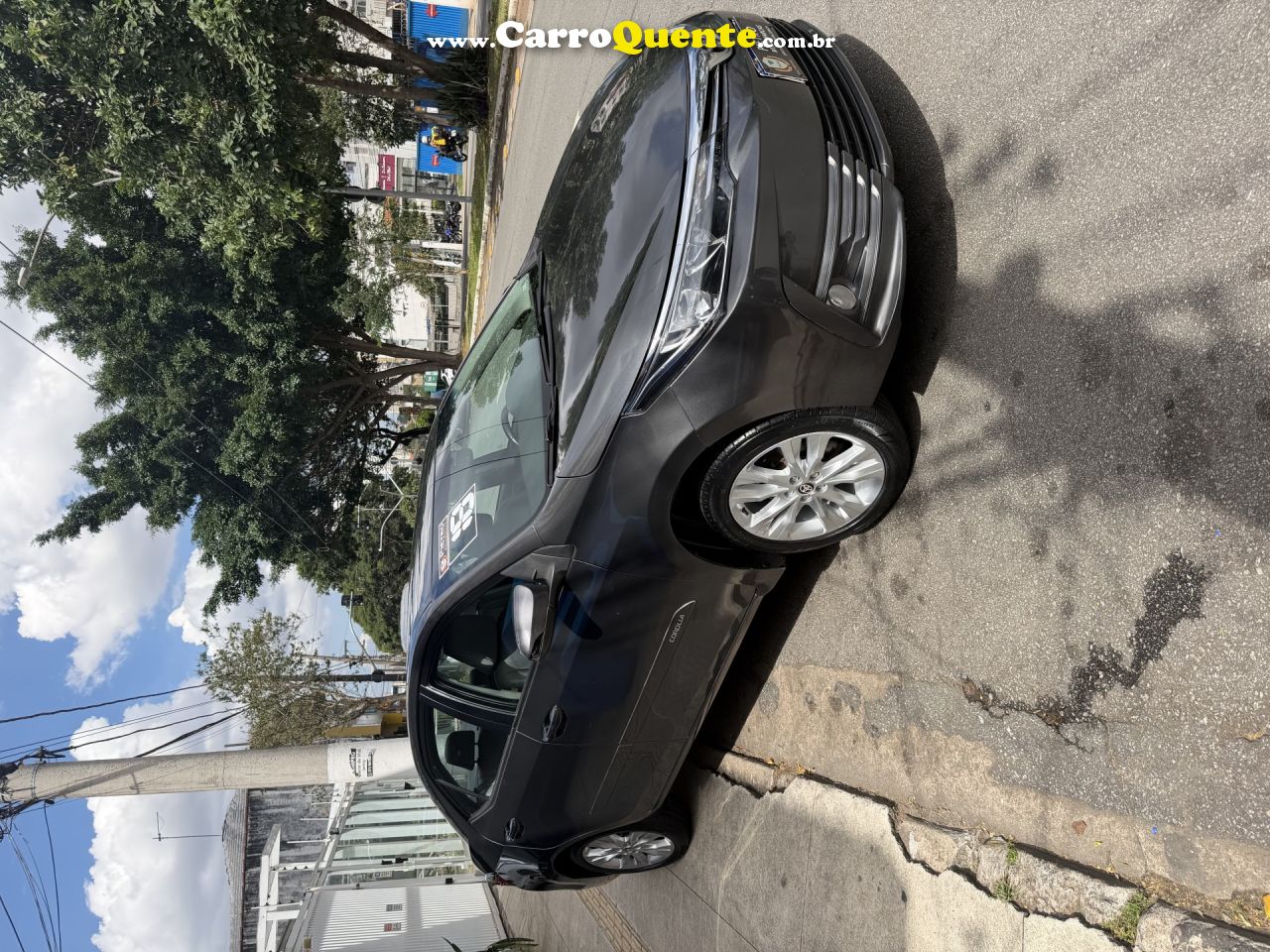 TOYOTA   COROLLA XEI 2.0 FLEX 16V AUT.   CINZA 2018 2.0 FLEX - Loja