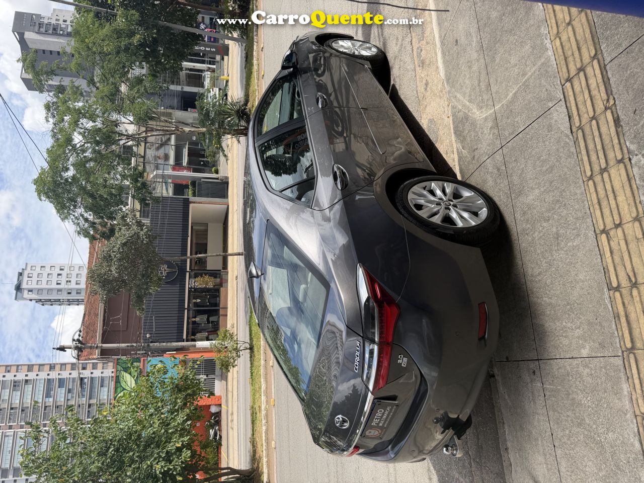 TOYOTA   COROLLA XEI 2.0 FLEX 16V AUT.   CINZA 2018 2.0 FLEX - Loja