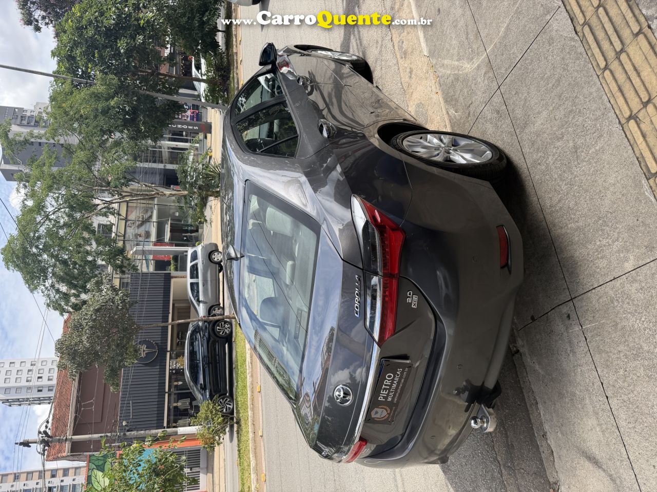 TOYOTA   COROLLA XEI 2.0 FLEX 16V AUT.   CINZA 2018 2.0 FLEX - Loja