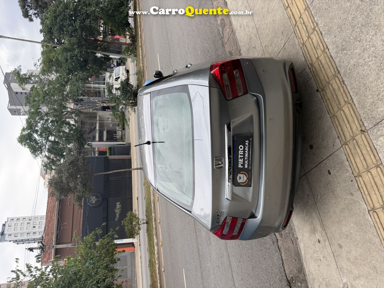 HONDA   CITY SEDAN LX 1.5 FLEX 16V 4P AUT.   CINZA 2014 1.5 FLEX - Loja