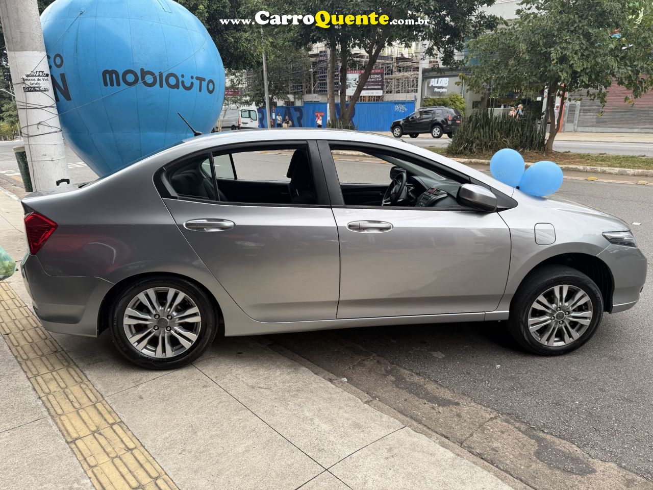 HONDA   CITY SEDAN LX 1.5 FLEX 16V 4P AUT.   CINZA 2014 1.5 FLEX - Loja