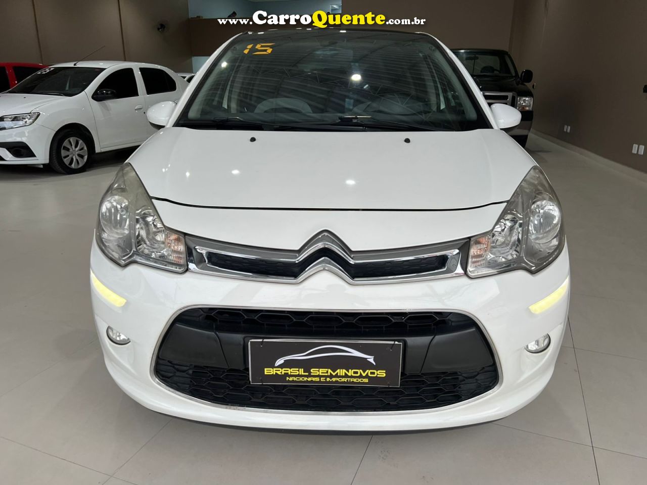 CITROËN   C3 TENDANCE 1.5 FLEX 8V 5P MEC.   BRANCO 2015 1.5 FLEX - Loja