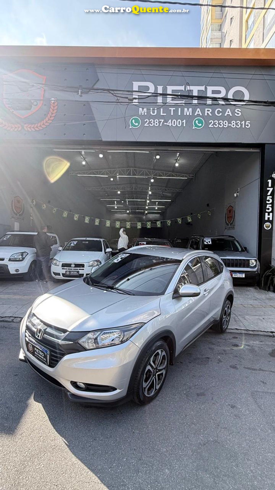 HONDA   HR-V EX 1.8 FLEXONE 16V 5P AUT.   PRATA 2016 1.8 FLEX - Loja