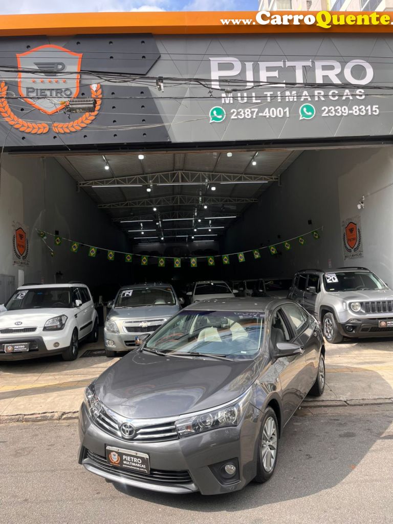 TOYOTA   COROLLA XEI 2.0 FLEX 16V AUT.   CINZA 2015 2.0 FLEX - Loja