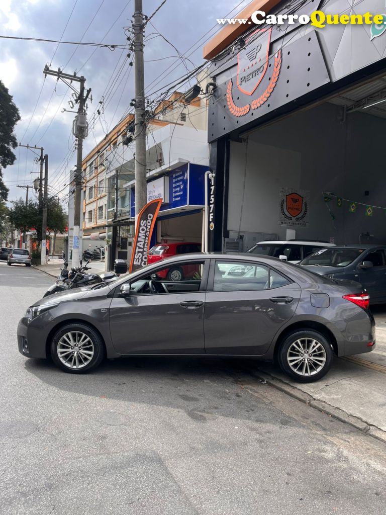 TOYOTA   COROLLA XEI 2.0 FLEX 16V AUT.   CINZA 2015 2.0 FLEX - Loja