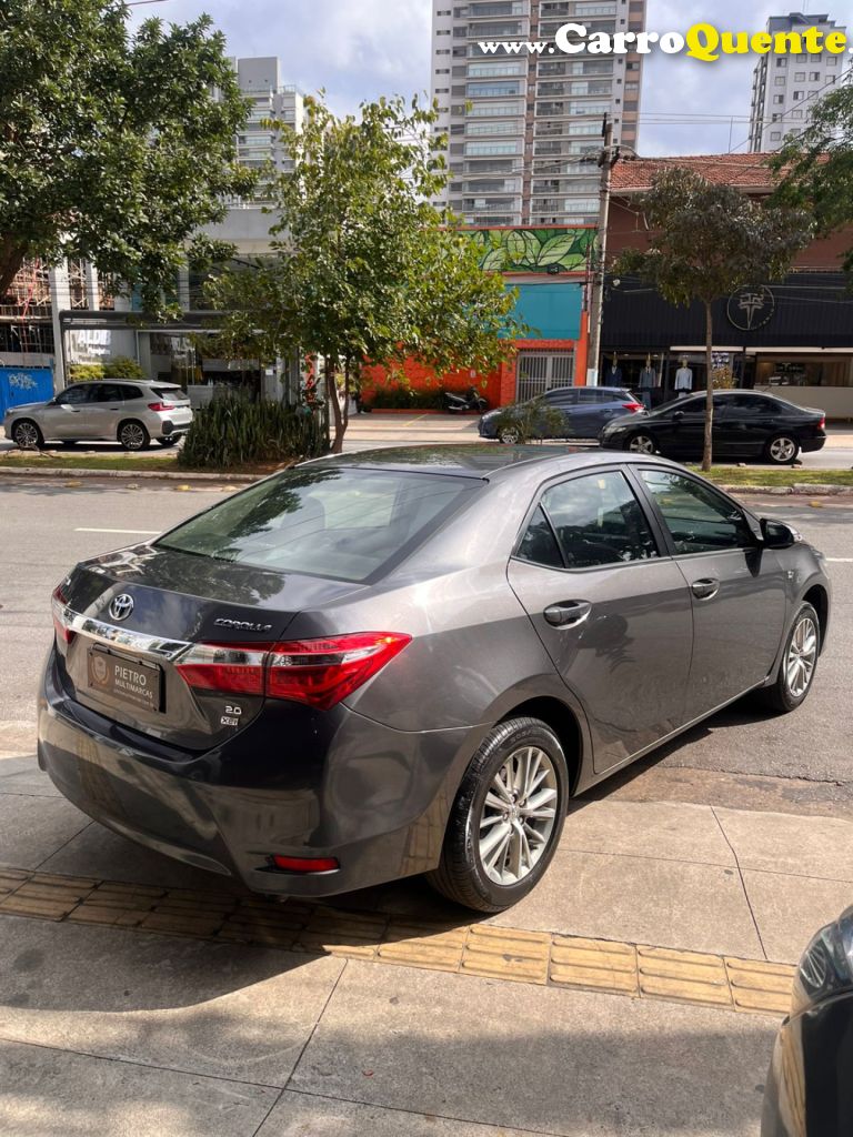 TOYOTA   COROLLA XEI 2.0 FLEX 16V AUT.   CINZA 2015 2.0 FLEX - Loja