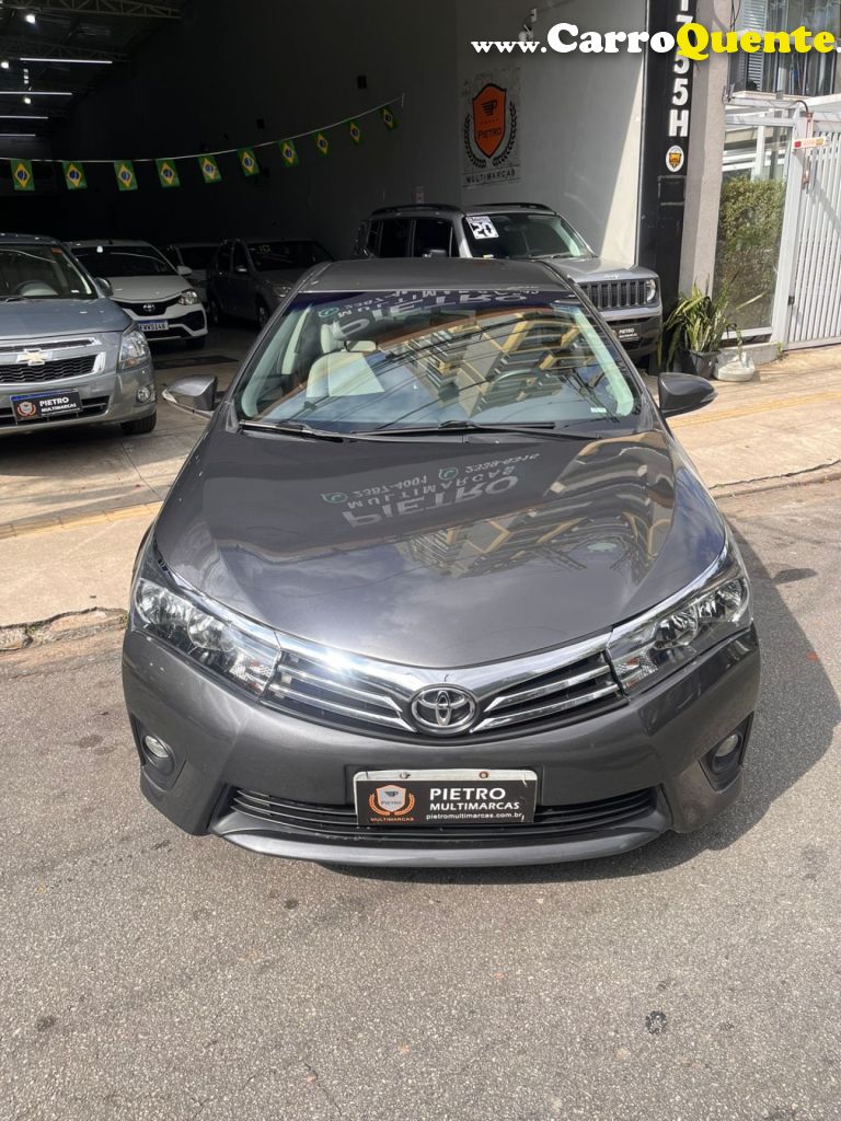 TOYOTA   COROLLA XEI 2.0 FLEX 16V AUT.   CINZA 2015 2.0 FLEX - Loja