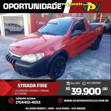FIAT   STRADA 1.4 MPI FIRE FLEX 8V CS   VERMELHO 2012 1.4 FLEX