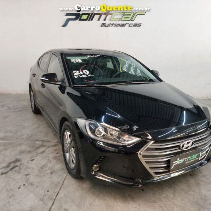 HYUNDAI   ELANTRA 2.0 16V FLEX AUT.   PRETO 2018 2.0 FLEX
