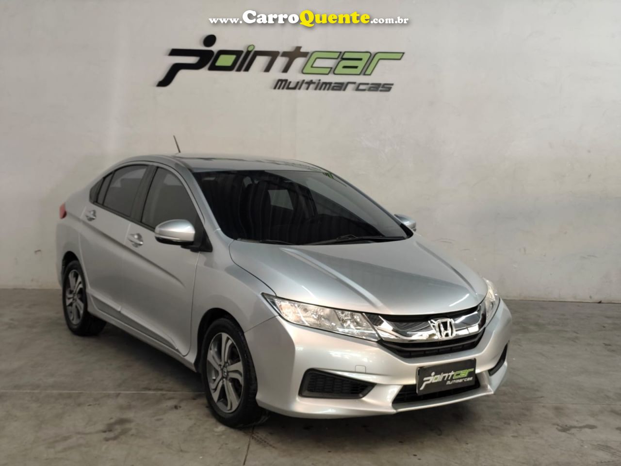 HONDA   CITY SEDAN LX 1.5 FLEX 16V 4P AUT.   PRATA 2015 1.5 FLEX - Loja