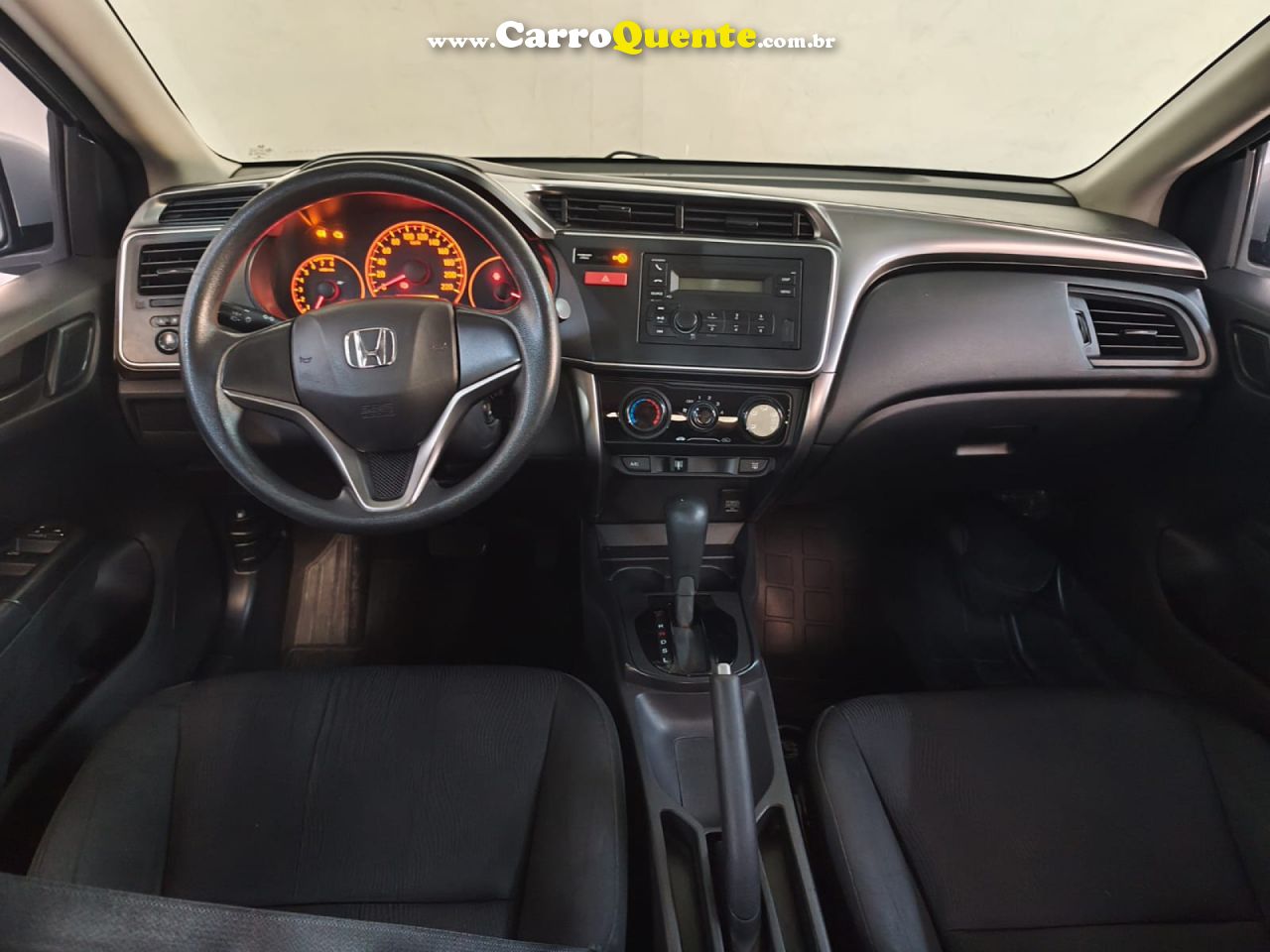 HONDA   CITY SEDAN LX 1.5 FLEX 16V 4P AUT.   PRATA 2015 1.5 FLEX - Loja