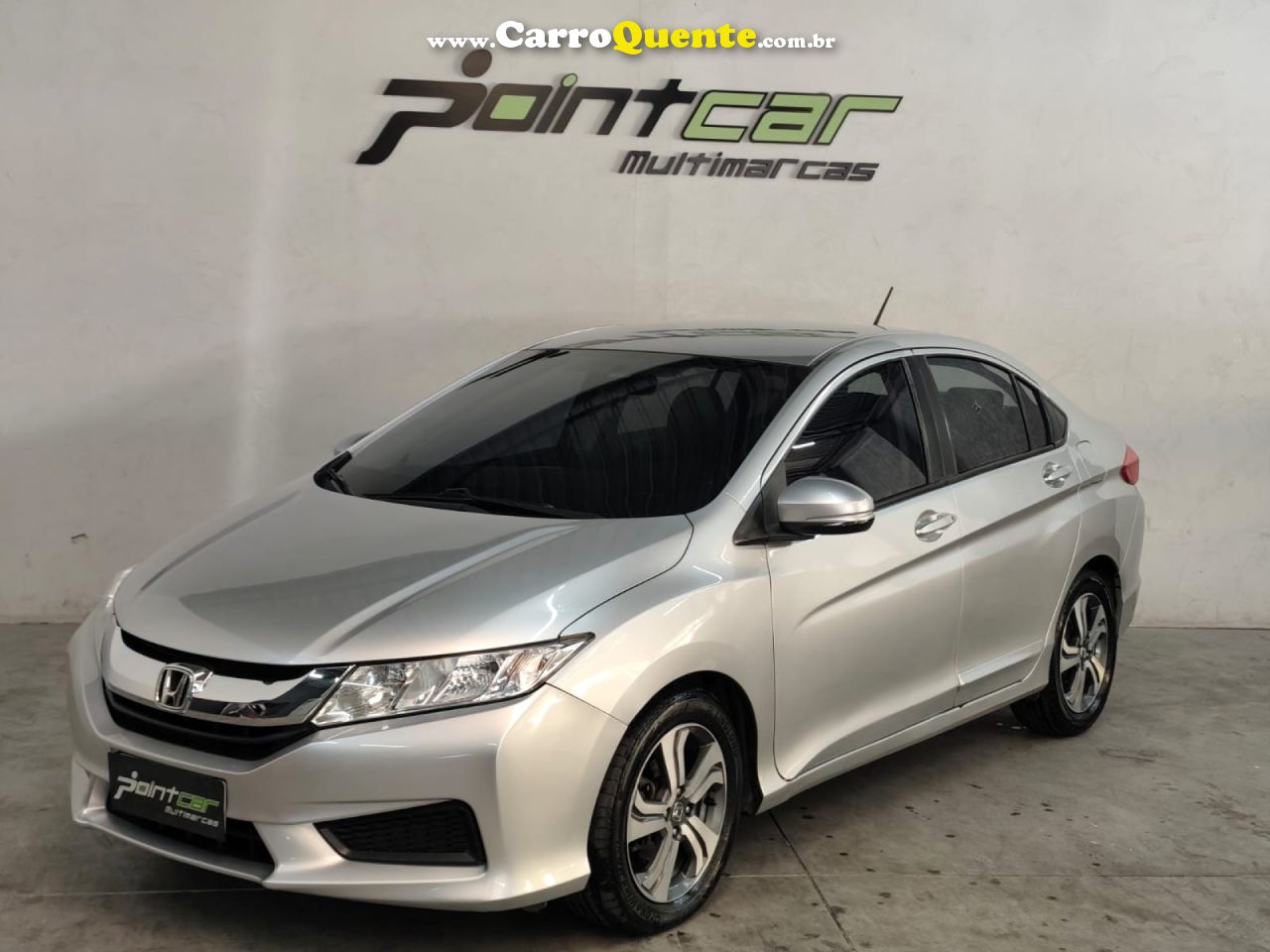 HONDA   CITY SEDAN LX 1.5 FLEX 16V 4P AUT.   PRATA 2015 1.5 FLEX - Loja