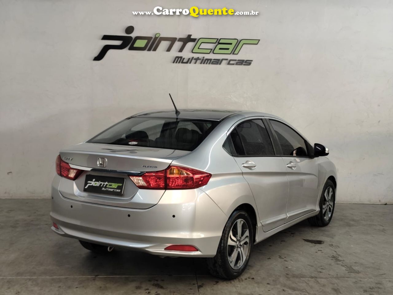 HONDA   CITY SEDAN LX 1.5 FLEX 16V 4P AUT.   PRATA 2015 1.5 FLEX - Loja