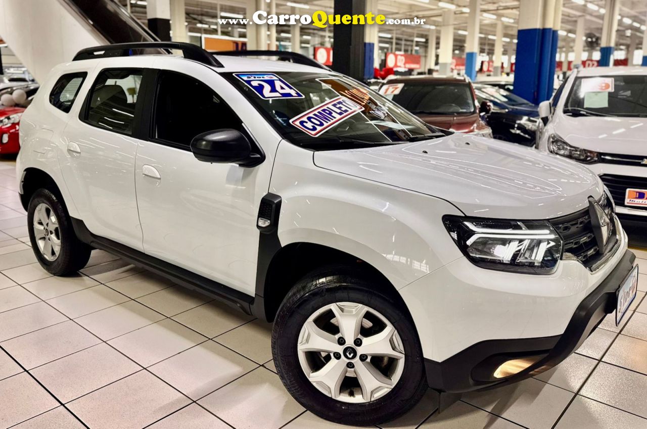 RENAULT   DUSTER INTENSE 1.6 16V FLEX MEC.   BRANCO 2024 1.6 FLEX - Loja