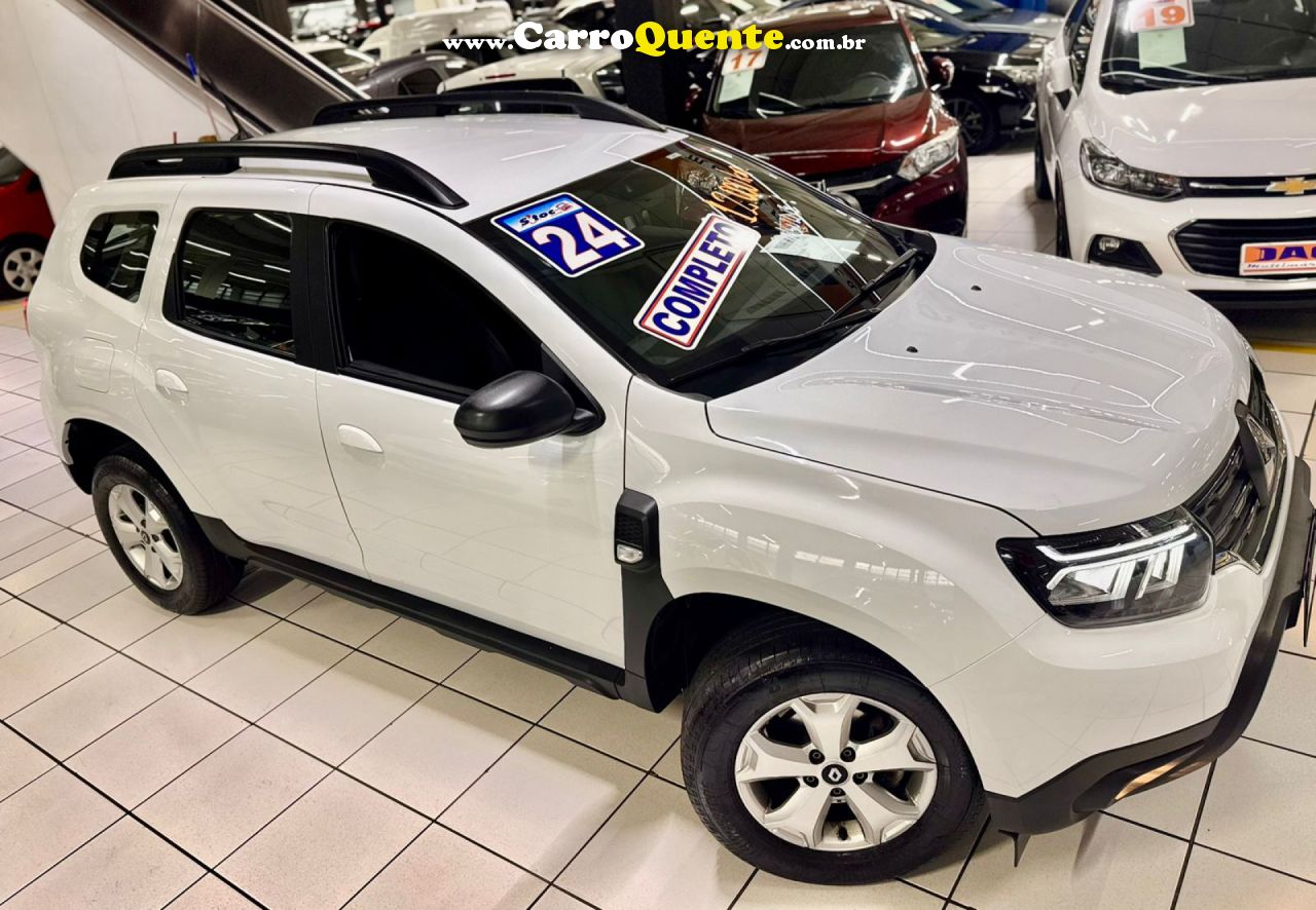 RENAULT   DUSTER INTENSE 1.6 16V FLEX MEC.   BRANCO 2024 1.6 FLEX - Loja