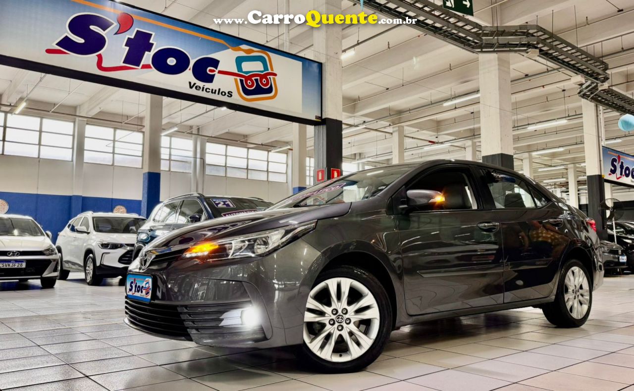 TOYOTA   COROLLA XEI 2.0 FLEX 16V AUT.   CINZA 2018 2.0 FLEX - Loja