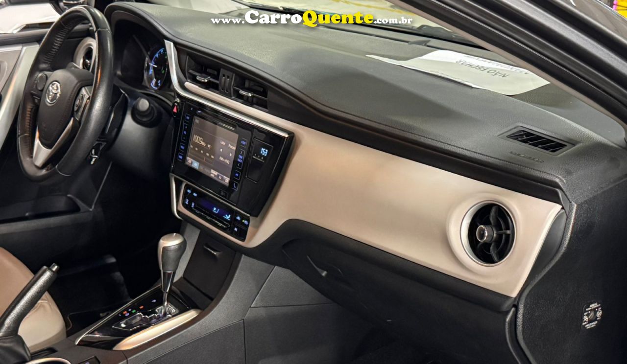 TOYOTA   COROLLA XEI 2.0 FLEX 16V AUT.   CINZA 2018 2.0 FLEX - Loja