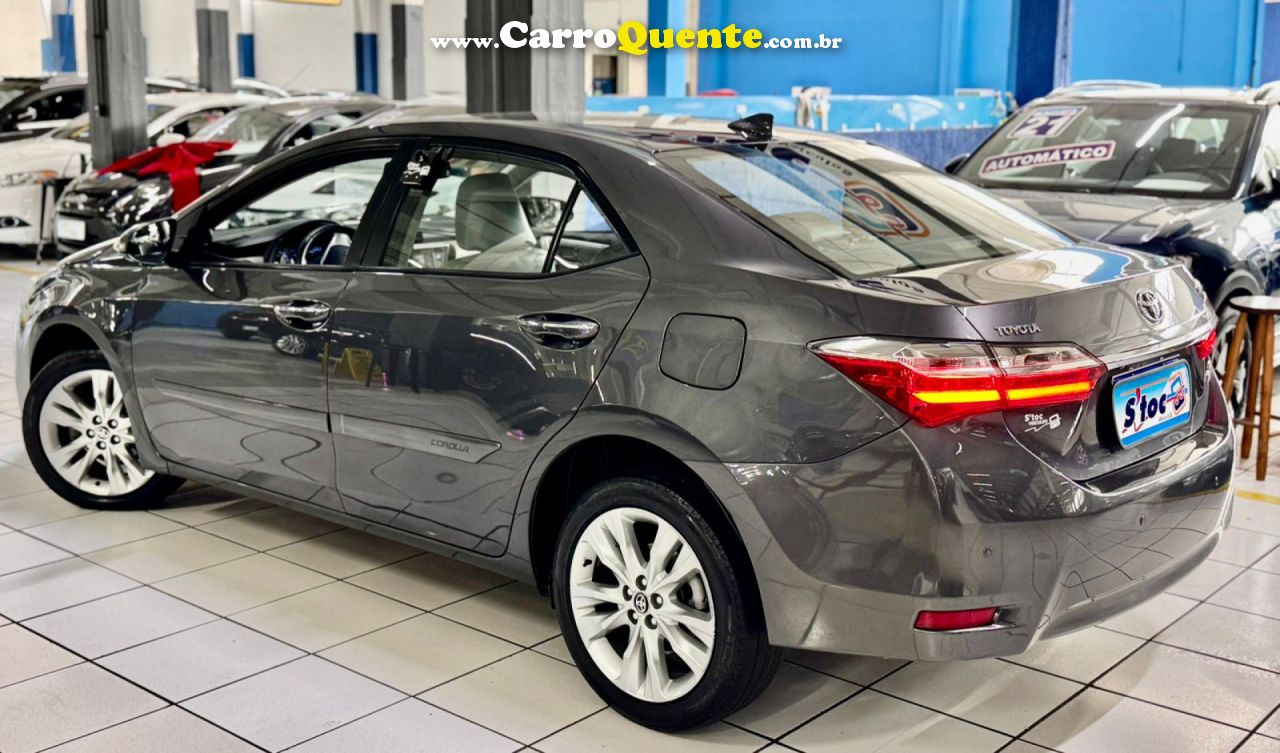 TOYOTA   COROLLA XEI 2.0 FLEX 16V AUT.   CINZA 2018 2.0 FLEX - Loja