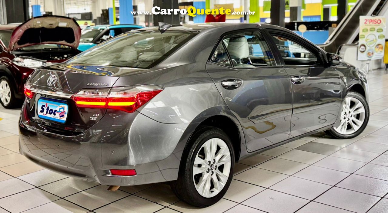 TOYOTA   COROLLA XEI 2.0 FLEX 16V AUT.   CINZA 2018 2.0 FLEX - Loja