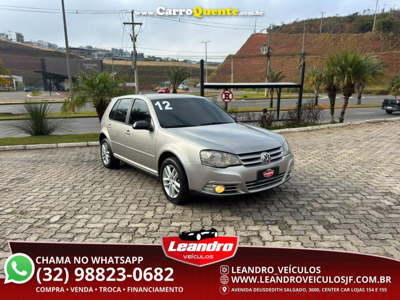 VOLKSWAGEN   GOLF SPORTLINE 1.6 MI TOTAL FLEX 8V 4P   PRATA 2012 1.6 FLEX - Loja
