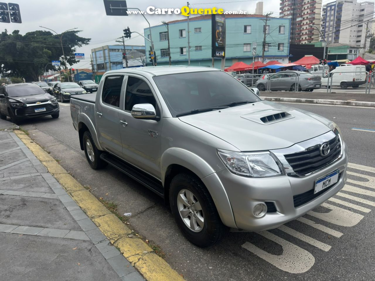 TOYOTA   HILUX CD SRV D4-D 4X4 3.0 TDI DIESEL AUT   PRATA 2012 3.0 DIESEL - Loja