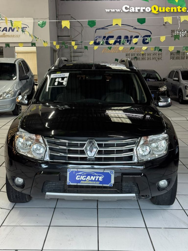 RENAULT   DUSTER DYNAMIQUE 2.0 FLEX 16V AUT.   PRETO 2014 2.0 FLEX - Loja
