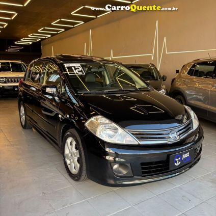 NISSAN   TIIDA SL 1.81.8 FLEX 16V AUT.   PRETO 2012 1.8 FLEX