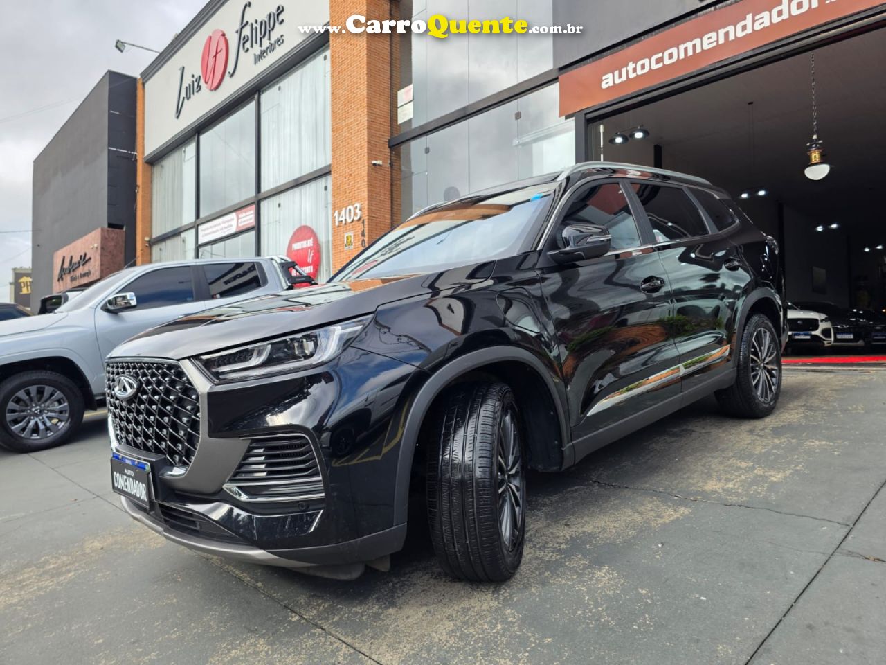 CHERY   TIGGO 8 PRO 1.5 TURBO (HÍBRIDO)    PRETO 2023 1.5 GASOLINA E ELÉTRICO - Loja