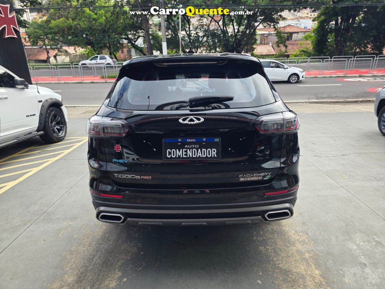 CHERY   TIGGO 8 PRO 1.5 TURBO (HÍBRIDO)    PRETO 2023 1.5 GASOLINA E ELÉTRICO - Loja