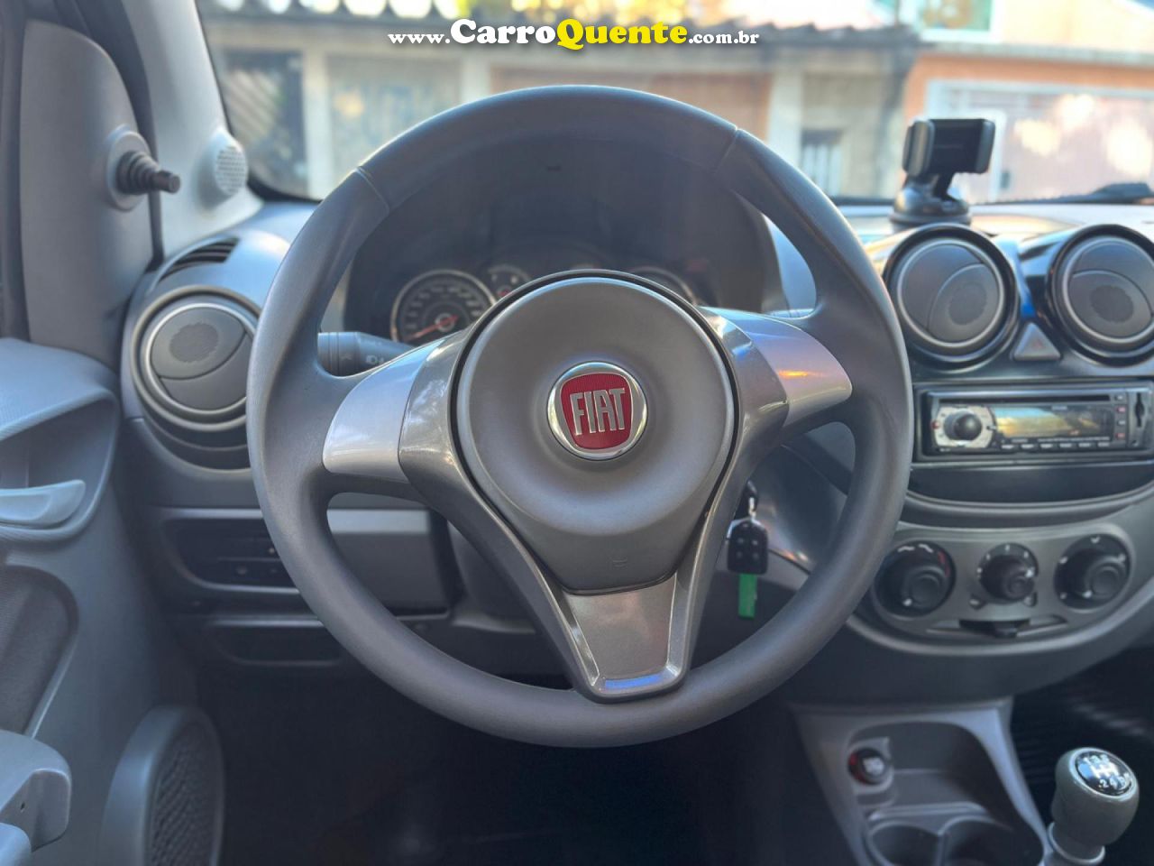 FIAT   PALIO ATTRACTIVE 1.0 EVO FIRE FLEX 8V 5P   CINZA 2013 1.0 FLEX - Loja