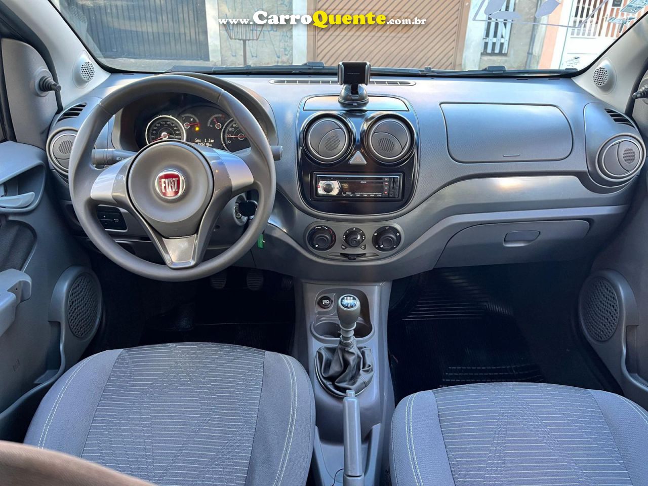FIAT   PALIO ATTRACTIVE 1.0 EVO FIRE FLEX 8V 5P   CINZA 2013 1.0 FLEX - Loja