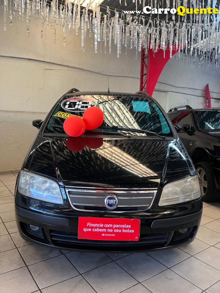 FIAT   IDEA ELX 1.4 MPI FIRE FLEX 8V 5P   PRETO 2008 1.4 FLEX - Loja