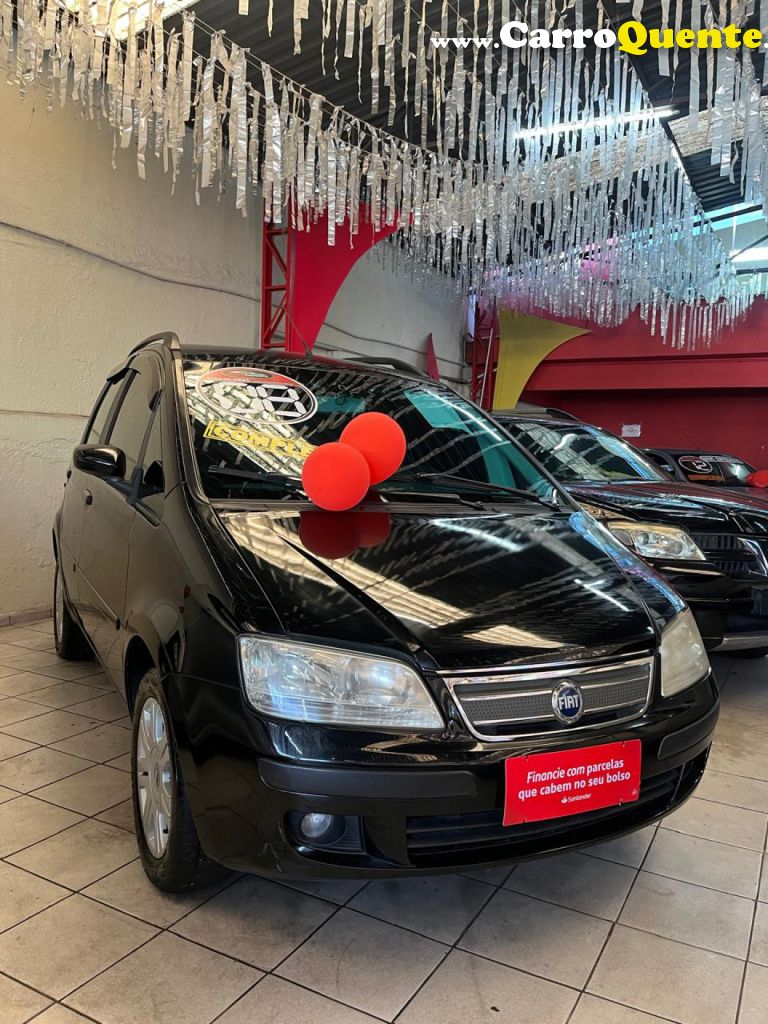 FIAT   IDEA ELX 1.4 MPI FIRE FLEX 8V 5P   PRETO 2008 1.4 FLEX - Loja