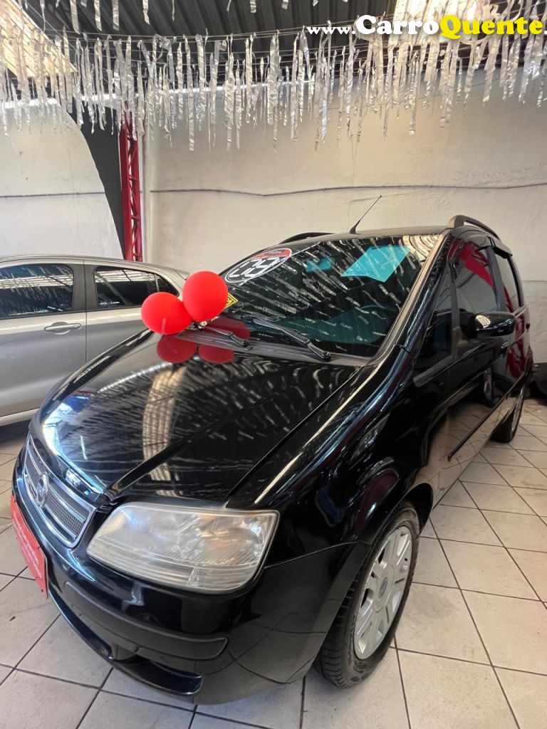 FIAT   IDEA ELX 1.4 MPI FIRE FLEX 8V 5P   PRETO 2008 1.4 FLEX - Loja