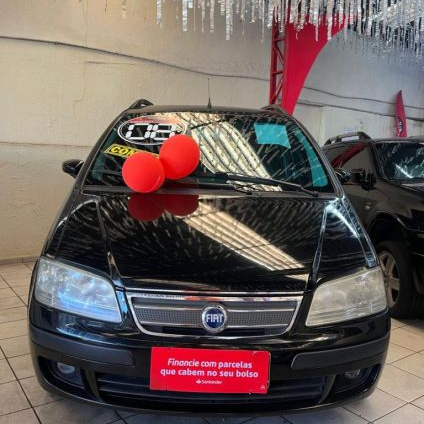 FIAT   IDEA ELX 1.4 MPI FIRE FLEX 8V 5P   PRETO 2008 1.4 FLEX