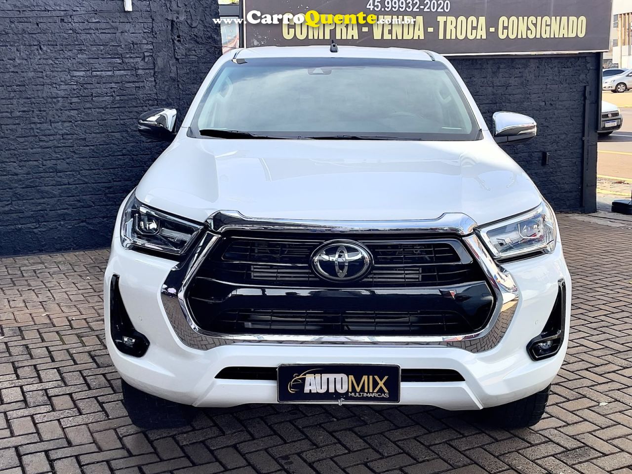 TOYOTA   HILUX CD SRX 4X4 2.8 TDI 16V DIESEL AUT.   BRANCO 2021 2.8 DIESEL - Loja