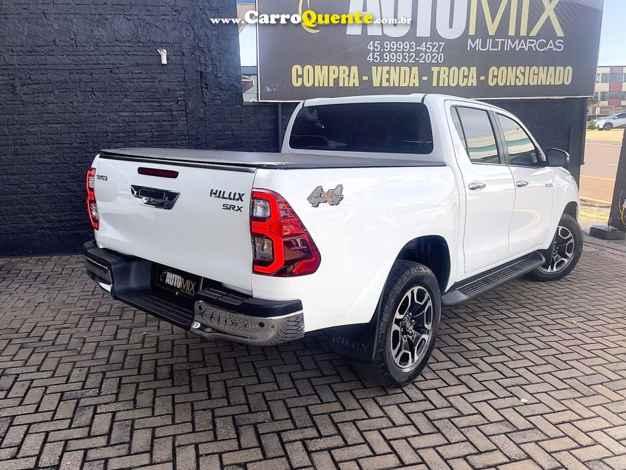 TOYOTA   HILUX CD SRX 4X4 2.8 TDI 16V DIESEL AUT.   BRANCO 2021 2.8 DIESEL - Loja