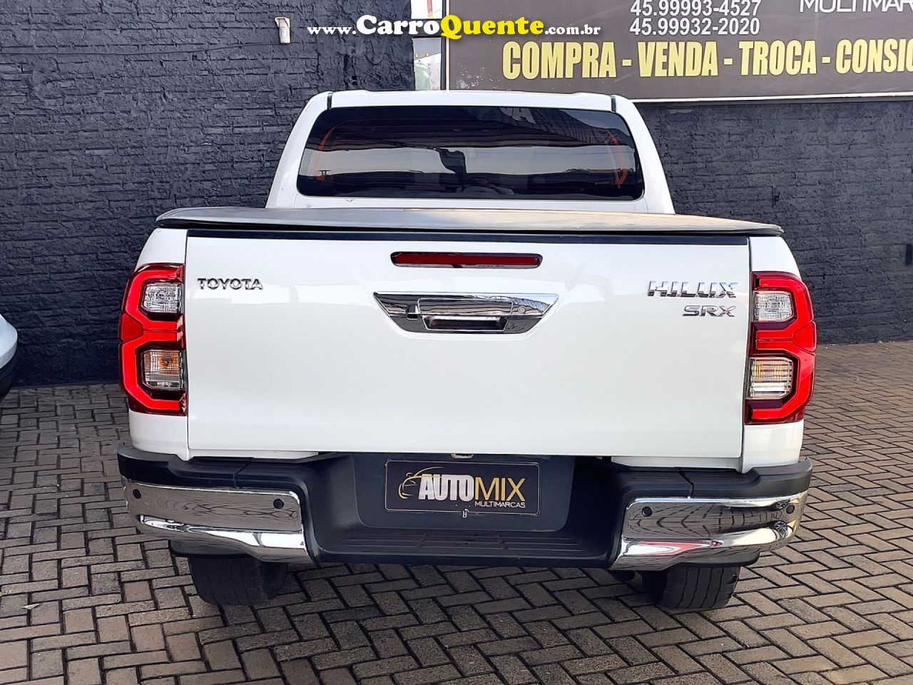 TOYOTA   HILUX CD SRX 4X4 2.8 TDI 16V DIESEL AUT.   BRANCO 2021 2.8 DIESEL - Loja