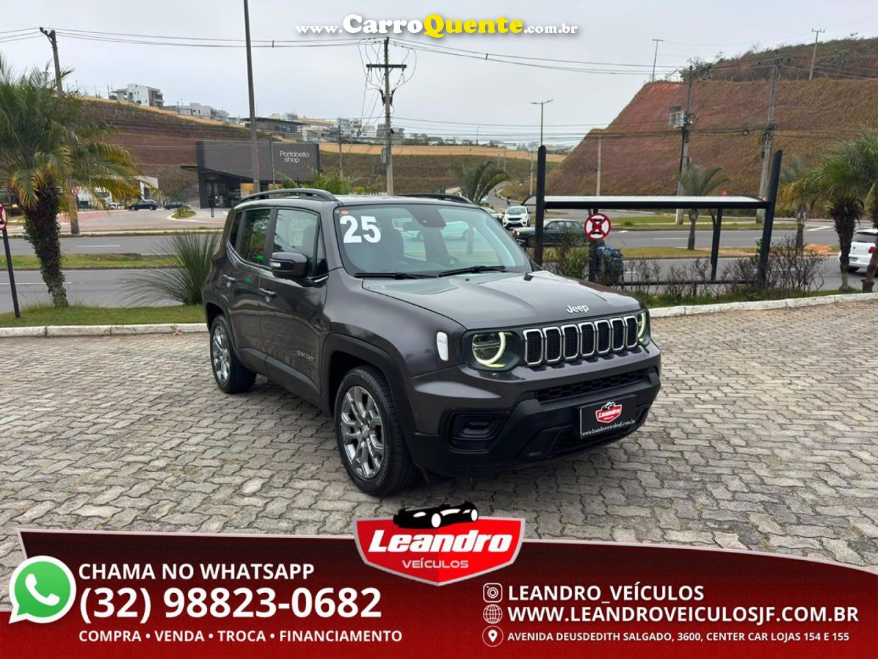 JEEP   RENEGADE LONG. T270 1.3 TB 4X2 FLEX AUT.   CINZA 2025 1.3 FLEX - Loja