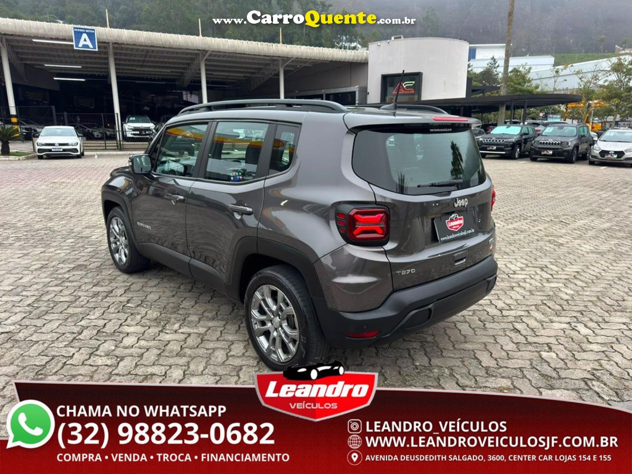 JEEP   RENEGADE LONG. T270 1.3 TB 4X2 FLEX AUT.   CINZA 2025 1.3 FLEX - Loja