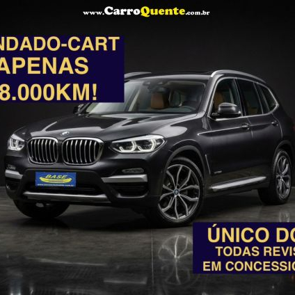 BMW   X3 XDRIVE 30I X-LINE 2.0 TURBO 252CV AUT   CINZA 2018 2.0 T GASOLINA