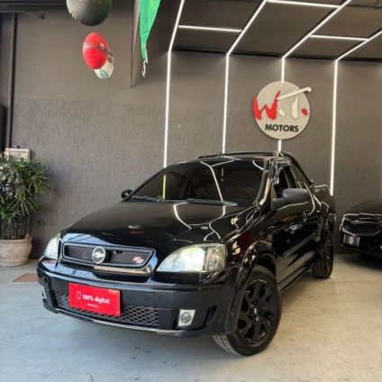 CHEVROLET   MONTANA  SPORT 1.8 MPFI FLEXPOWER 8V   PRETO 2004 1.8 FLEX