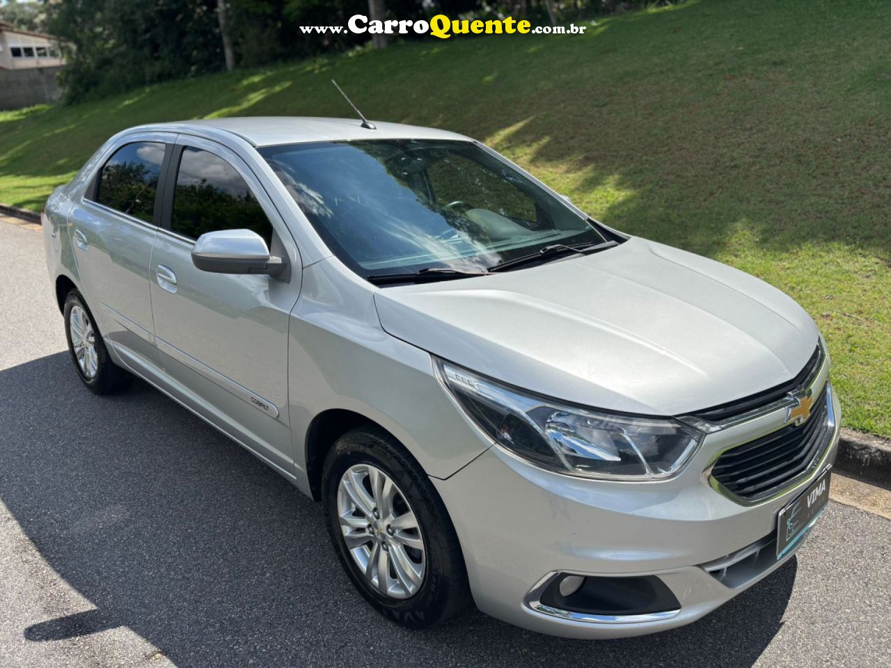 CHEVROLET   COBALT LTZ 1.8 8V ECONO.FLEX 4P MEC.   PRATA 2017 1.8 FLEX - Loja