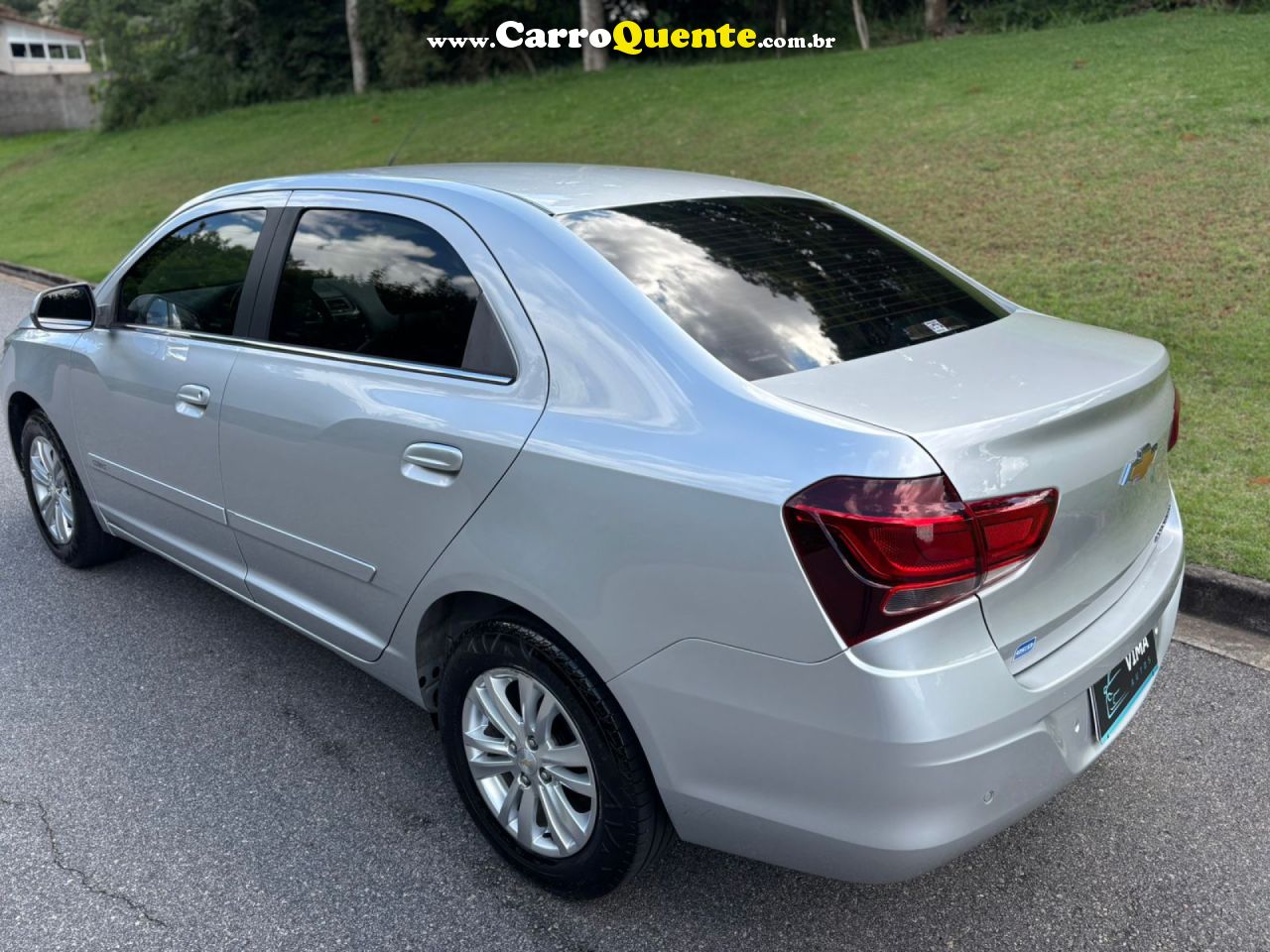 CHEVROLET   COBALT LTZ 1.8 8V ECONO.FLEX 4P MEC.   PRATA 2017 1.8 FLEX - Loja