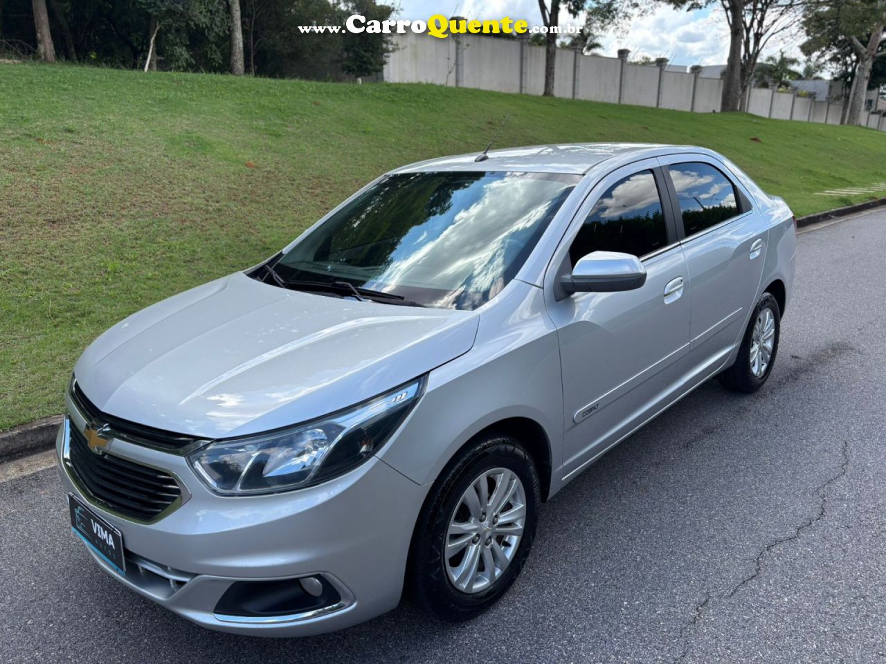 CHEVROLET   COBALT LTZ 1.8 8V ECONO.FLEX 4P MEC.   PRATA 2017 1.8 FLEX - Loja