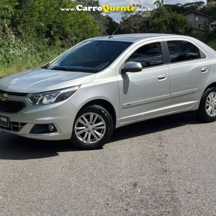 CHEVROLET   COBALT LTZ 1.8 8V ECONO.FLEX 4P MEC.   PRATA 2017 1.8 FLEX