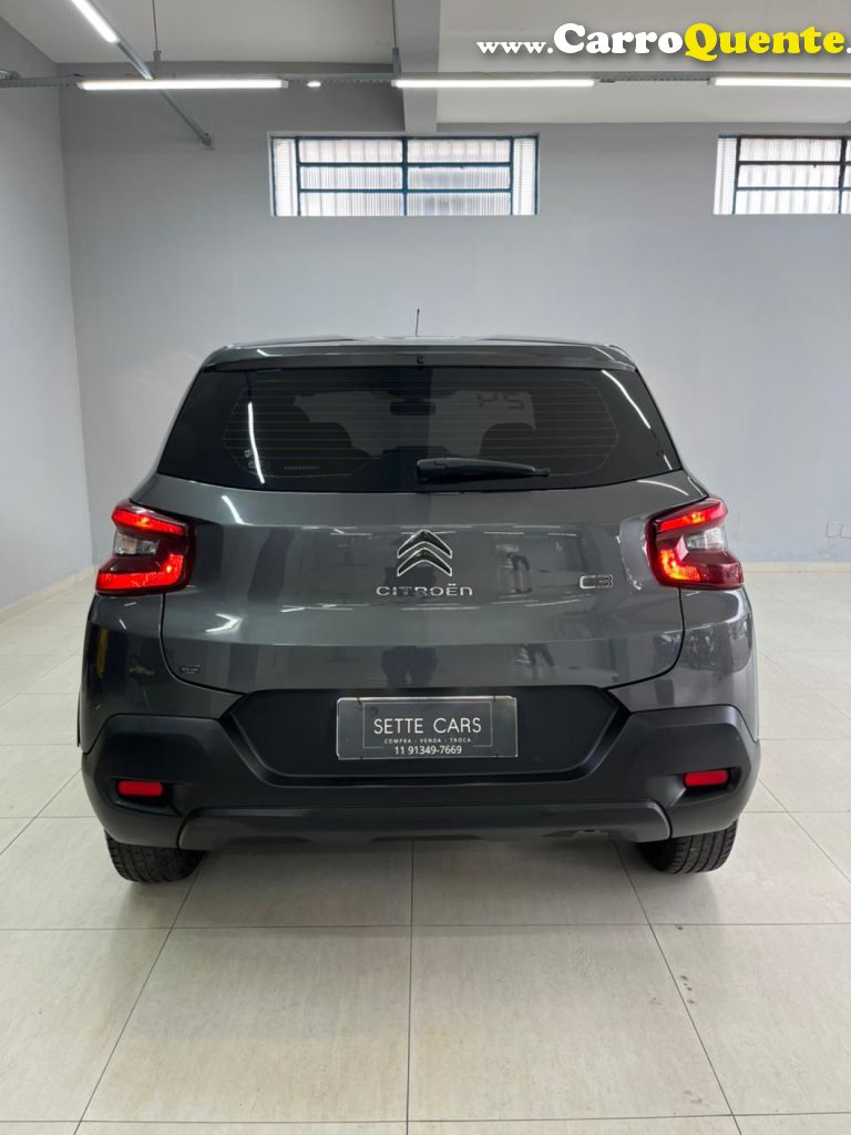 CITROËN   C3 LIVE PACK 1.0 FLEX 6V 5P MEC.   CINZA 2024 1.0 FLEX - Loja