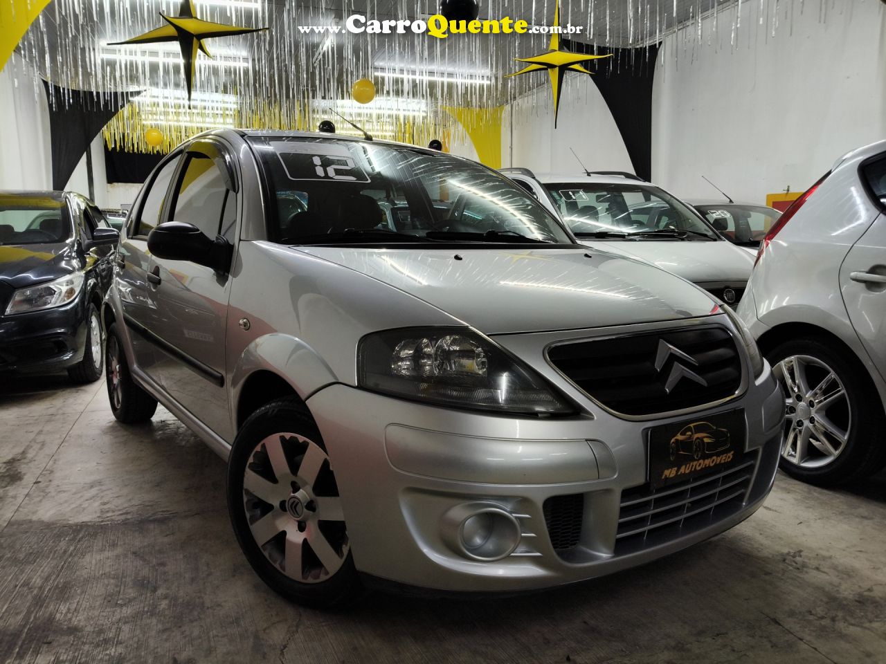 CITROËN   C3 GLX 1.4 GLX SONORA 1.4 FLEX 8V 5P   PRATA 2012 1.4 FLEX - Loja