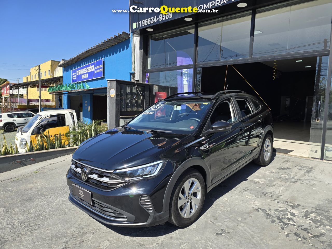 VOLKSWAGEN   NIVUS COMFORTLINE 1.0 200 TSI FLEX AUT.   PRETO 2024 1.0 FLEX - Loja