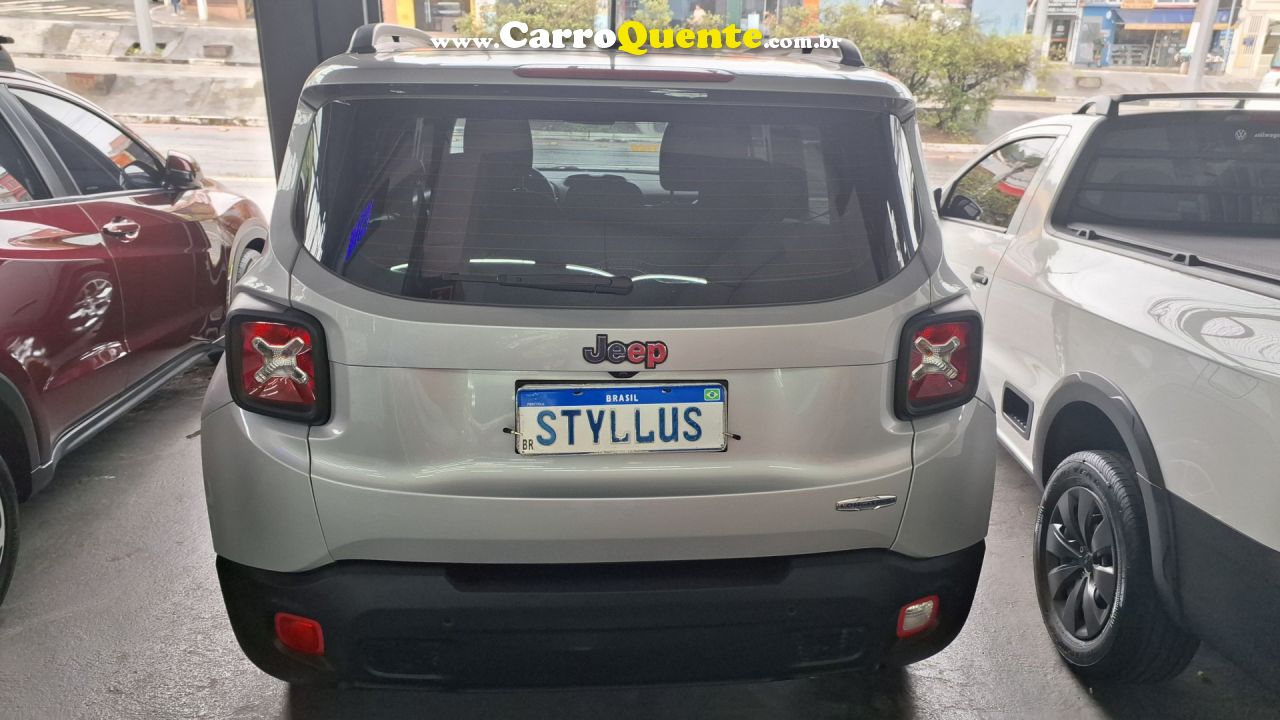 JEEP   RENEGADE LONGITUDE 1.8 4X2 FLEX 16V AUT.   PRATA 2016 1.8 FLEX - Loja
